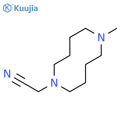 1,6-Diazecine-1(2H)-acetonitrile, octahydro-6-methyl- structure