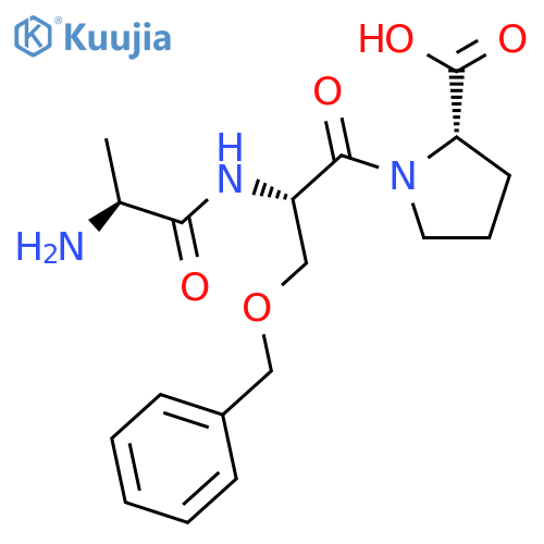 L-PROLINE, 1-[N-L-ALANYL-O-(PHENYLMETHYL)-L-SERYL]- structure