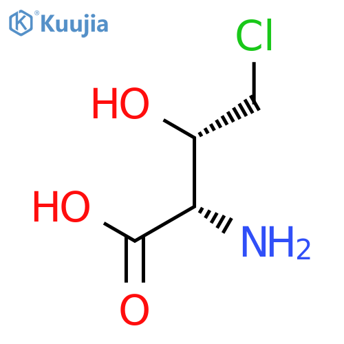 (2S,3S)-2-amino-4-chloro-3-hydroxybutanoic acid structure