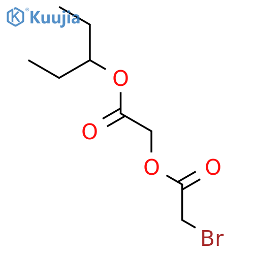 ACETIC ACID, BROMO-, 2-(1-ETHYLPROPOXY)-2-OXOETHYL ESTER structure