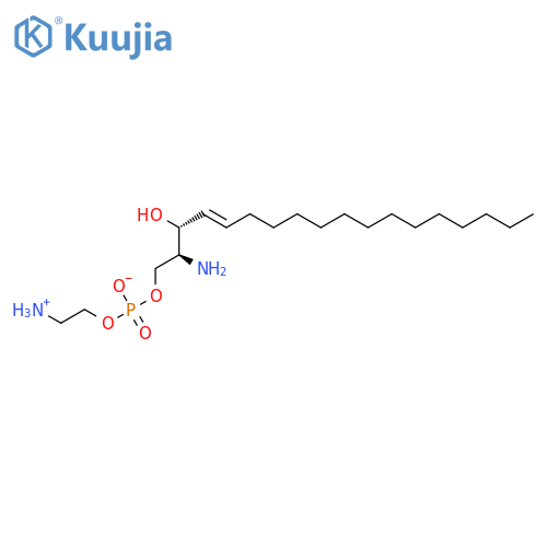 [(E,2S,3R)-2-amino-3-hydroxyoctadec-4-enyl] 2-azaniumylethyl phosphate structure