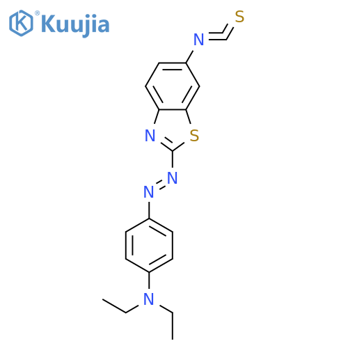 N,N-Diethyl-4-[(E)-(6-isothiocyanato-1,3-benzothiazol-2-yl)diazenyl]aniline structure