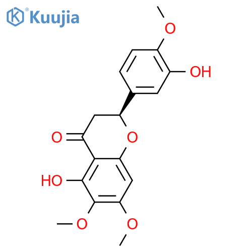 (2S)-3',5-Dihydroxy-4',6,7-trimethoxyflavanone structure
