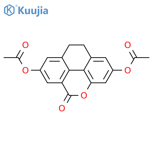 5H-PHENANTHRO[4,5-BCD]PYRAN-5-ONE, 2,7-BIS(ACETYLOXY)-9,10-DIHYDRO- structure