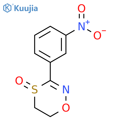 1,4,2-OXATHIAZINE, 5,6-DIHYDRO-3-(3-NITROPHENYL)-, 4-OXIDE structure
