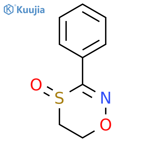 1,4,2-OXATHIAZINE, 5,6-DIHYDRO-3-PHENYL-, 4-OXIDE structure