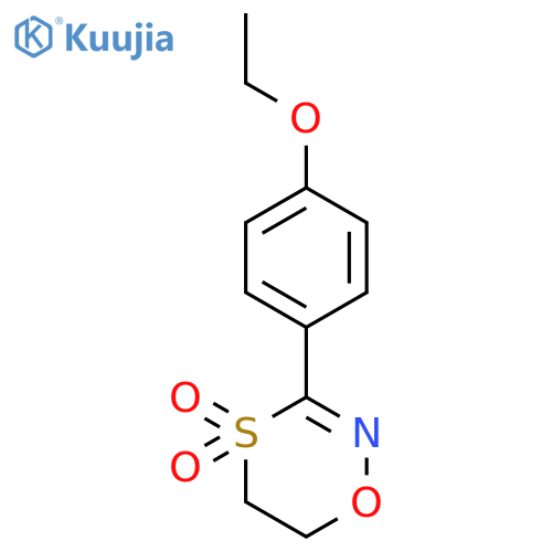 1,4,2-OXATHIAZINE, 3-(4-ETHOXYPHENYL)-5,6-DIHYDRO-, 4,4-DIOXIDE structure