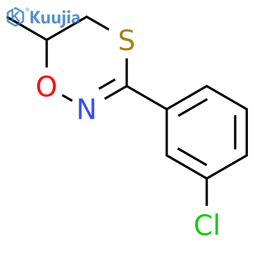 1,4,2-OXATHIAZINE, 3-(3-CHLOROPHENYL)-5,6-DIHYDRO-6-METHYL- structure