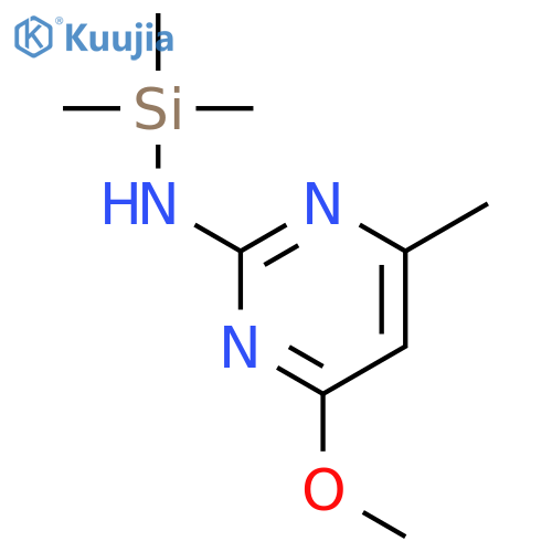 2-PYRIMIDINAMINE, 4-METHOXY-6-METHYL-N-(TRIMETHYLSILYL)- structure