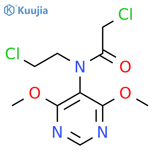 Acetamide, 2-chloro-N-(2-chloroethyl)-N-(4,6-dimethoxy-5-pyrimidinyl)- structure