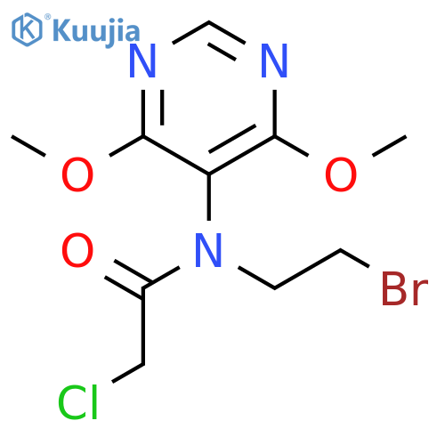 ACETAMIDE, N-(2-BROMOETHYL)-2-CHLORO-N-(4,6-DIMETHOXY-5-PYRIMIDINYL)- structure