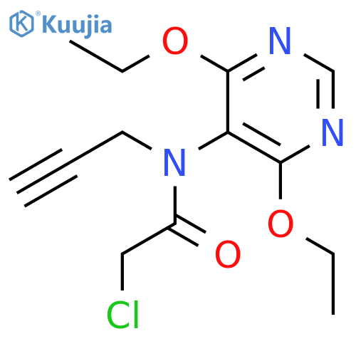 ACETAMIDE, 2-CHLORO-N-(4,6-DIETHOXY-5-PYRIMIDINYL)-N-2-PROPYNYL- structure