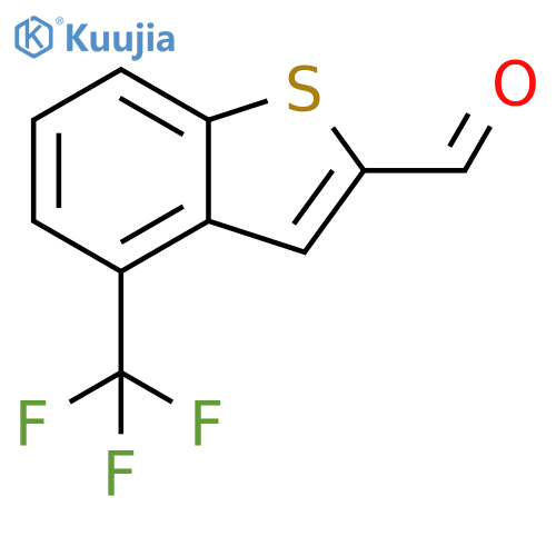 4-(Trifluoromethyl)benzothiophene-2-carbaldehyde structure