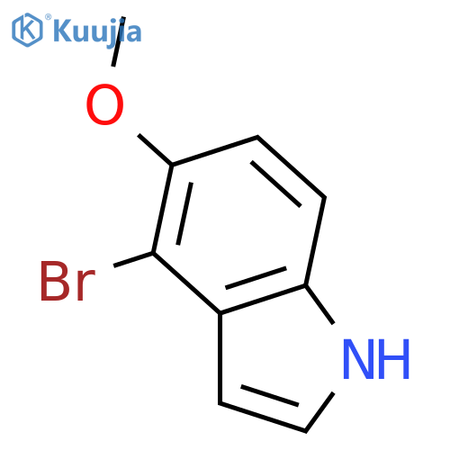 4-Bromo-5-methoxy-1H-indole structure