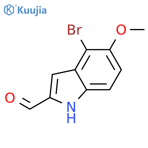 4-Bromo-5-methoxy-indole-2-carboxaldehyde structure