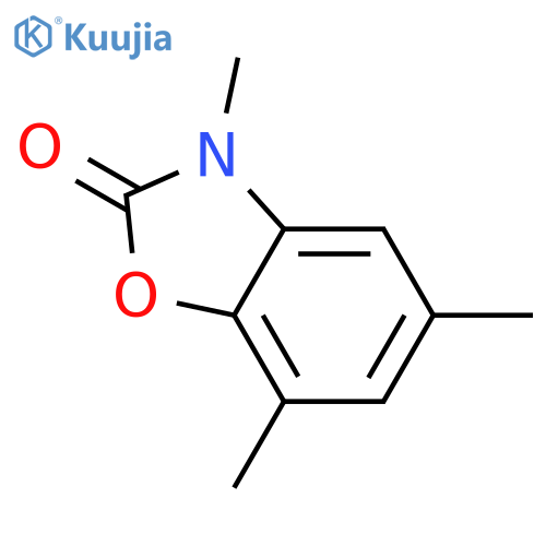 2(3H)-Benzoxazolone, 3,5,7-trimethyl- structure