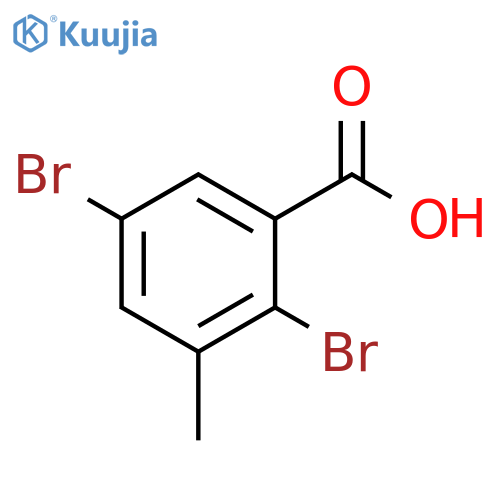 2,5-Dibromo-3-methylbenzoic acid structure