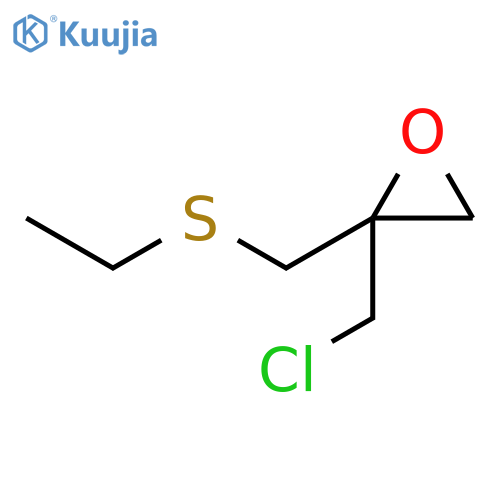Oxirane, 2-(chloromethyl)-2-[(ethylthio)methyl]- structure
