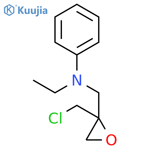 OXIRANEMETHANAMINE, 2-(CHLOROMETHYL)-N-ETHYL-N-PHENYL- structure