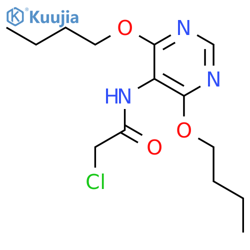 ACETAMIDE, 2-CHLORO-N-(4,6-DIBUTOXY-5-PYRIMIDINYL)- structure