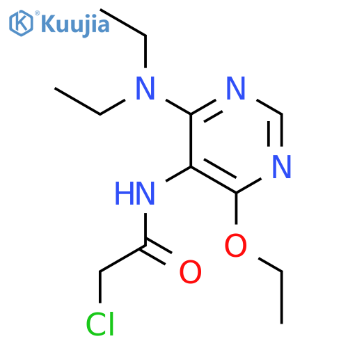 Acetamide, 2-chloro-N-[4-(diethylamino)-6-ethoxy-5-pyrimidinyl]- structure