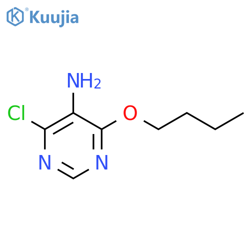 4-butoxy-6-chloropyrimidin-5-amine structure