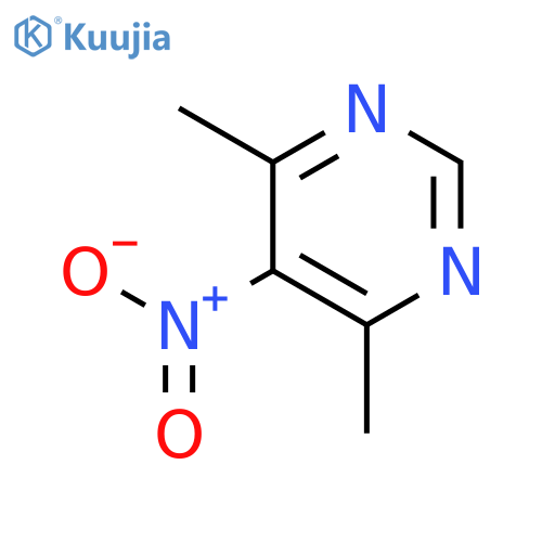 PYRIMIDINE, 4,6-DIMETHYL-5-NITRO- structure