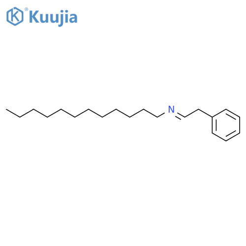 1-Dodecanamine, N-(2-phenylethylidene)- structure