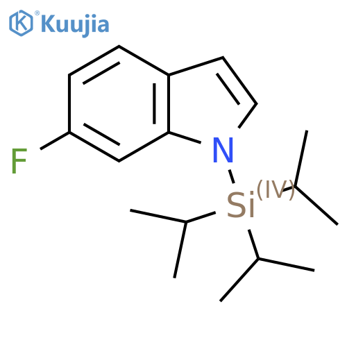 6-Fluoro-1-Tris(Propan-2-Yl)Silyl-1h-Indole structure