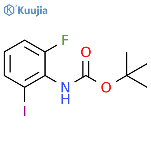 (2-fluoro-6-iodophenyl)carbaMic acid tert-butyl ester structure