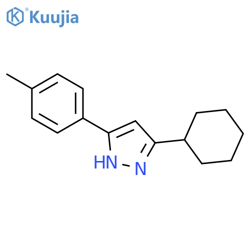 1H-Pyrazole, 3-cyclohexyl-5-(4-methylphenyl)- structure