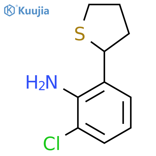 Benzenamine, 2-chloro-6-(tetrahydro-2-thienyl)- structure