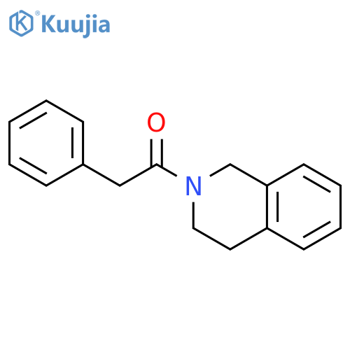 ISOQUINOLINE, 1,2,3,4-TETRAHYDRO-2-(PHENYLACETYL)- structure