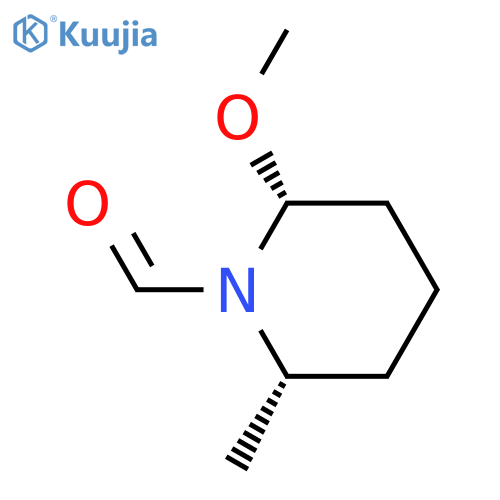 1-Piperidinecarboxaldehyde,2-methoxy-6-methyl-, cis- (9CI) structure