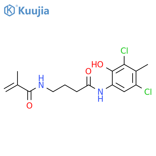 Butanamide,N-(3,5-dichloro-2-hydroxy-4-methylphenyl)-4-[(2-methyl-1-oxo-2-propenyl)amino]- structure