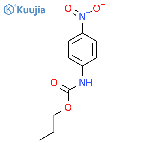Carbamic acid, (4-nitrophenyl)-, propyl ester structure