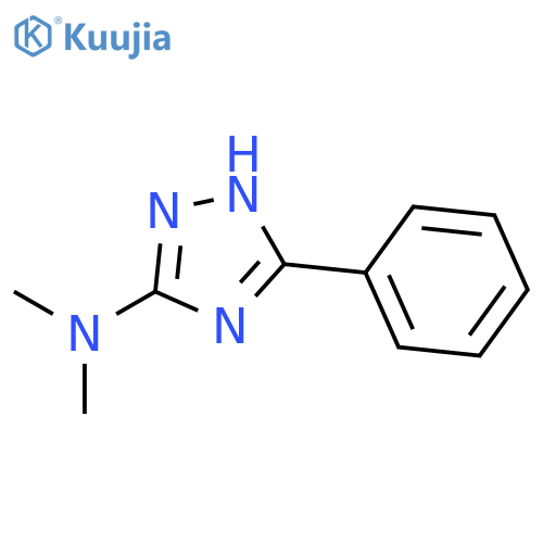 1H-1,2,4-TRIAZOL-3-AMINE, N,N-DIMETHYL-5-PHENYL- structure