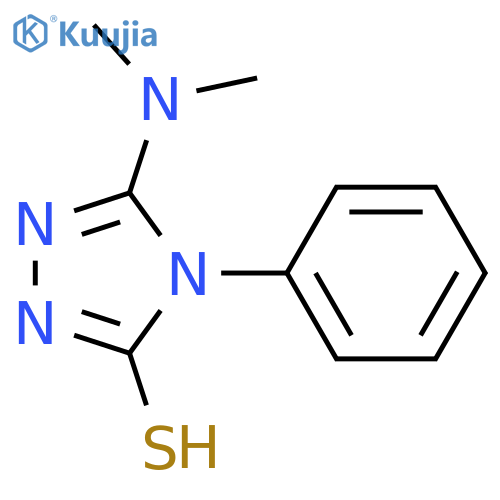 3H-1,2,4-Triazole-3-thione,5-(dimethylamino)-2,4-dihydro-4-phenyl- structure