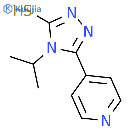 4-isopropyl-5-pyridin-4-yl-4H-1,2,4-triazole-3-thiol structure