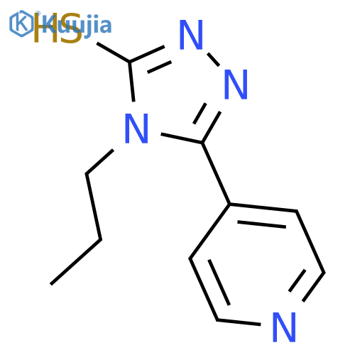 4-propyl-5-pyridin-4-yl-4H-1,2,4-triazole-3-thiol structure