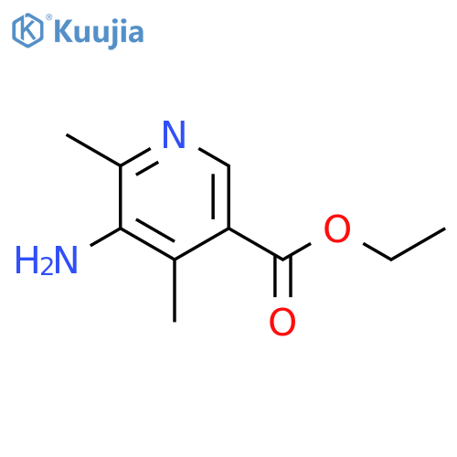 ethyl 5-amino-4,6-dimethyl-pyridine-3-carboxylate structure