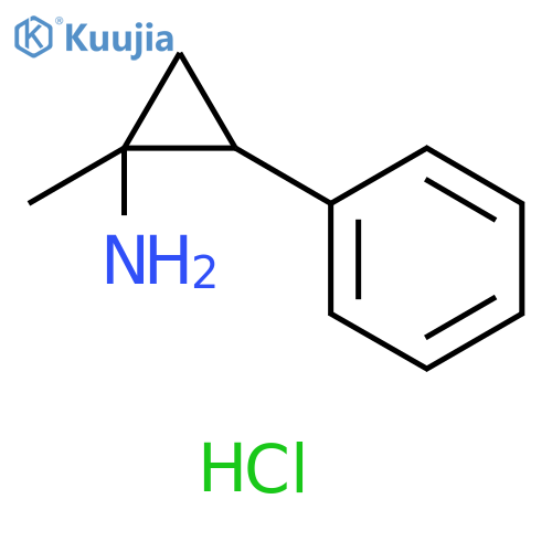 1-methyl-2-phenylcyclopropan-1-amine hydrochloride structure