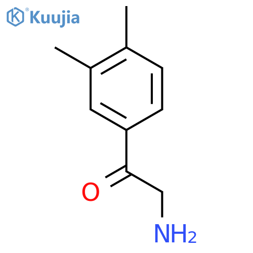 2-Amino-1-(3,4-dimethylphenyl)ethanoneHydrochloride structure
