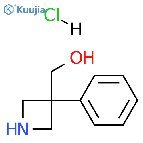 (3-phenylazetidin-3-yl)methanol;hydrochloride structure