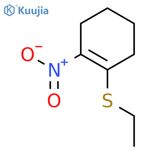 Cyclohexene, 1-(ethylthio)-2-nitro- structure