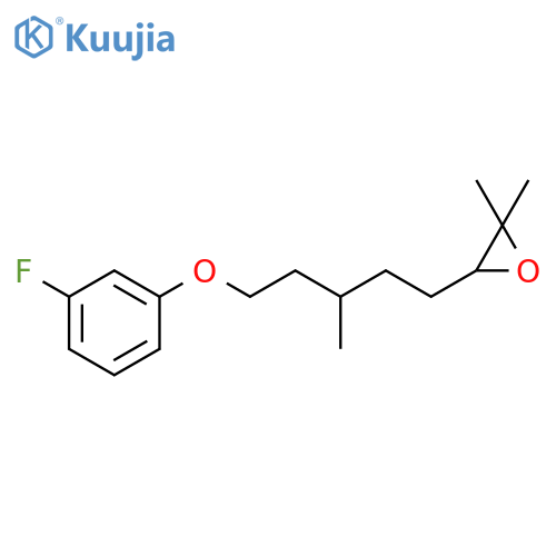OXIRANE, 3-[5-(3-FLUOROPHENOXY)-3-METHYLPENTYL]-2,2-DIMETHYL- structure