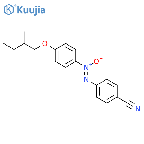 Benzonitrile, 4-[[4-(2-methylbutoxy)phenyl]azoxy]- structure