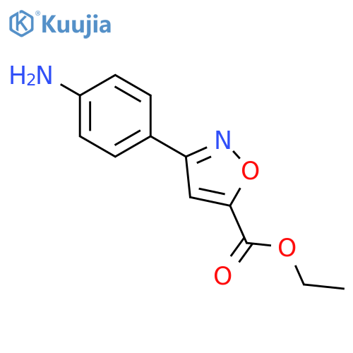 3-(4-Amino-phenyl)-isoxazole-5-carboxylic acid ethylester structure