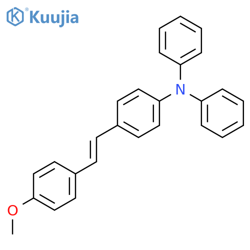 Benzenamine, 4-[2-(4-methoxyphenyl)ethenyl]-N,N-diphenyl- structure