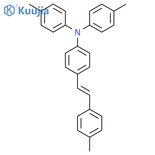 Benzenamine, N,N-bis(4-methylphenyl)-4-[2-(4-methylphenyl)ethenyl]- structure
